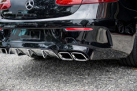 Задний диффузор Black с насадками Chrome (Дизайн AMG63) для Mercedes E-class coupe C238 2016-2024 гг