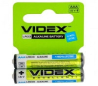 Батарейка лужна VIDEX LR03/AAA LR 2pcs SHRINK