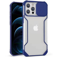 Чохол для iPhone 12 Pro / 12 Camshield matte Ease TPU зі шторкою (Синій) - купити в SmartEra.ua