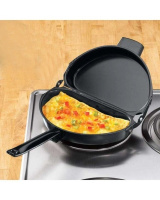 Двойная сковорода для омлета антипригарная Folding Omelette Pan