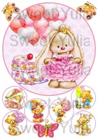 Вафельные картинки на тему: Рождение, крестины, причастие, годик...