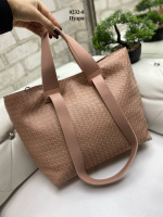 Пудра — містка сумка з екошкіри з імітацією під плетіння. Дорогий турецький матеріал (0232-8)