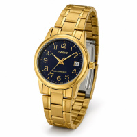 Жіночий годинник Casio LTP-V002G-1B — Класична модель у золотистому корпусі з датою