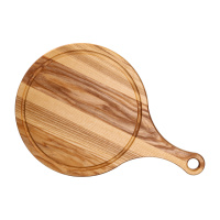 Обробна дерев'яна дошка з круглою основою 30 см ясен