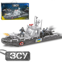 Конструктор игровой Limo Toy Военный катер KB-1116 326 деталей
