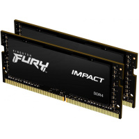 Модуль памяти для ноутбука SoDIMM DDR4 32GB (2x16GB) 2666 MHz Fury Impact Kingston Fury (ex.HyperX) (KF426S15IB1K2/32)