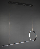 Люстра потолочная LED MJ24A-800-bk Черный 30-150х25х80 см.