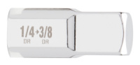 Перехідник хромований для головок MILWAUKEE, з квадрата 1/4'' на 3/8'' квадрат