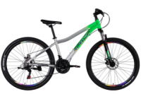 Велосипед AL 27.5« SPACE IZIDA DD FR рама-15» зелено-сріблястий 2026