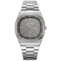 Чоловічий годинник Skmei 2630SITN Silver-titanium з металевим браслетом та календарем