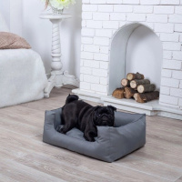 Лежанка для собаки и кота, цвет серый