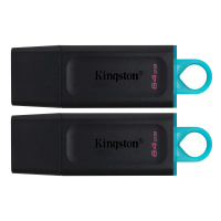 USB флеш накопитель Kingston 2x64GB DT Exodia Black+Blue USB 3.2 (DTX/64GB-2P)