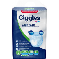 Подгузники для взрослых Giggles Large 100-150 см 30 шт (8680131204885)