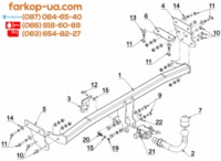 Тягово-сцепное устройство (фаркоп) Kia Soul (2012-2014)