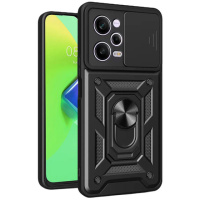 Ударостійкий чохол Camshield Serge Ring для Xiaomi Poco X5 Pro 5G / Note 12 Pro 5G, Чорний - купити в SmartEra.ua