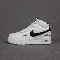 Nіke Air Force 1 Double Air високі Білі з чорним