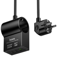 Уцінка МЗП Hoco AC33 Win 1 position 30W QC+PD (1USB-A/2C/1Socket) (1.5m)