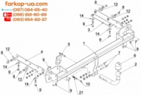 Тягово-сцепное устройство (фаркоп) Opel Astra K (hatchback) (2015-...)