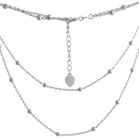 Серебряное колье CatalogSilver с без камней, вес изделия 4,66 гр (2134480) 400450 размер