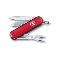 Нож Victorinox Сlassic-SD полупрозрачный красный