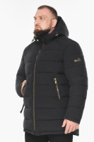 Куртка мужская зимняя Braggart с капюшоном - 53001чёрного цвета