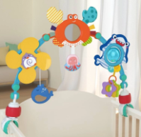 Розвиваюча дуга з іграшками в ліжечко і коляску,морські тварини