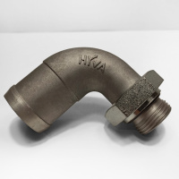 Ялинка на шланг НТ кут 90° 1« - Ø 44 алюміній HYVA 14799020A