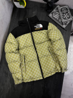 Куртка пухова TNF Gucci оливкова