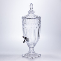 Лимонадниця з краном скляна 3 л диспенсер для напоїв лимонадник із краном HP-19-293