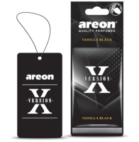 Освіжувач сухий лист - «Areon» - X-version - Vanilla Black (Чорна ваніль) (10шт/уп)