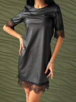 Сукня з екошкіри «Secret» оптом | Норма 46-48