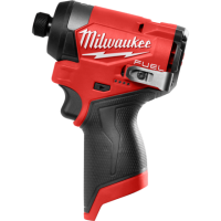 Шуруповерт ударний акумуляторний безщітковий 1/4'' HEX MILWAUKEE, M12 FID2-0, 170Нм (каркас, кліпса для реміня, тримач для біт,