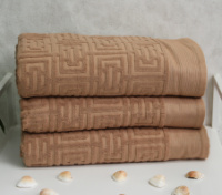 Рушник махровий Labirint темн. 100х150