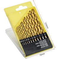 13шт. Набір високошвидкісних сталевих свердел 1.5-6.5 мм  ударних швидкозмінних Комплект для скла, металу, плитки