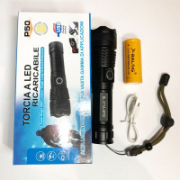 Фонарь ручной Police X71A-HP50, ЗУ micro USB, 1x18650/3xAAA, zoom, индикация заряда, качественный фонарик
