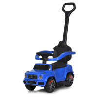 Дитяча каталка-толокар M 5795AL-4 з батьківською ручкою, шкіряне сидіння, MP3, USB, BLUETOOTH.