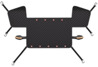 Шторка солнце/влаго/снегозащитная ST-4022B, на лобовое и 2 передних стекла,1600х1200 мм, 6 натяжек, алюминиевая пленка+хлопок+нетканый материал,черный