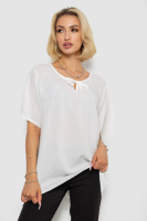 Блуза, колір молочний, 244RM207