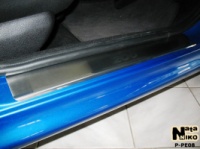 Защитные накладки на пороги PEUGEOT 206+ 5D c-2009г.