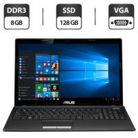 Ноутбук Asus K53Z / 15.6« (1366x768) TN / AMD A6-3420M (4 ядра по 1.5 - 2.4 GHz) / 8 GB DDR3 / 128 GB SSD / AMD Radeon HD 6520G Graphics / WebCam /