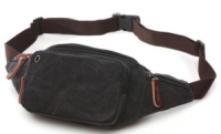 Сумка поясна текстильна 720085 Чорна