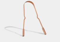 Скребок для язика з ручками мідний