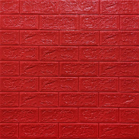 Самоклеюча декоративна 3D панель Цегла червона 700х770х5мм (008-5) SW-00000145