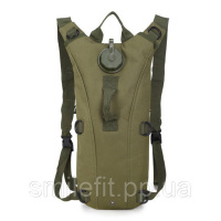 Рюкзак гідратор для води військовий - питна система на 2,5 літри (Army Green)