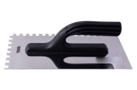 Гладилка нержавеющая Mastertool - 270 x 125 мм, зуб 8 x 8 мм 1 шт.