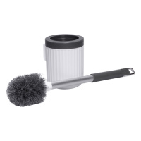 Ершик для чистки туалета с подставкой 48 (см) ерш щетка для мытья унитаза Серый HP-35015-29G