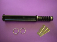 Нож для нарезания шнуров из кожи с тремя лезвиями (бевеллер)