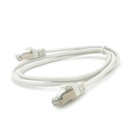 Патч-корд литой MERLION, FTP, RJ45, Cat.5e, 1m, серый, CU, Q200
