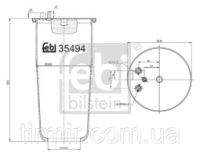 Пневморессора подвески без стакана 4882N1P01