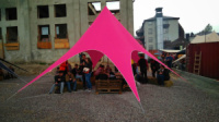 Палатка розовая «Звезда-10» палатка для отдыха